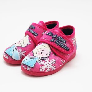 Zapatilla casa niña rosa fuxia princesas