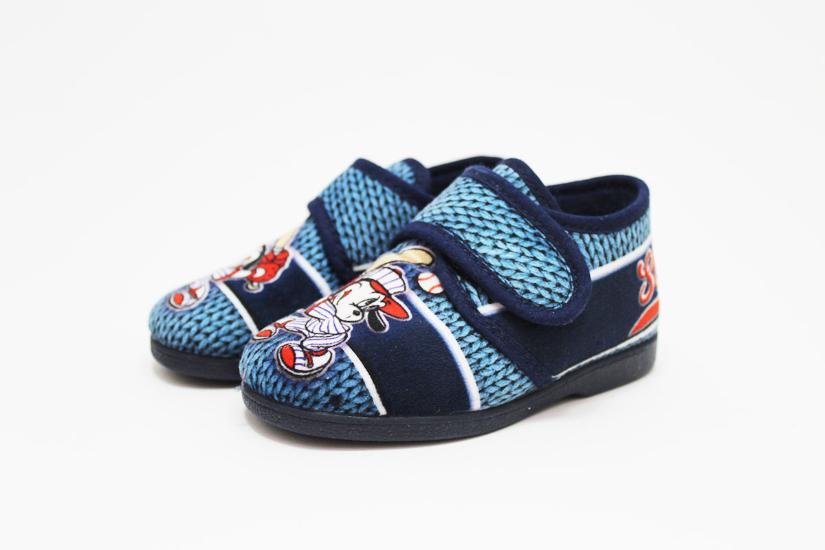 Zapatilla casa estampado azul niño - Imagen 2