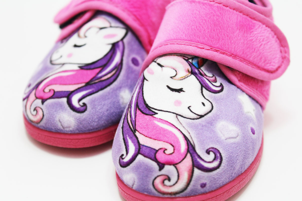 Zapatilla casa estampados niña unicornio - Imagen 9