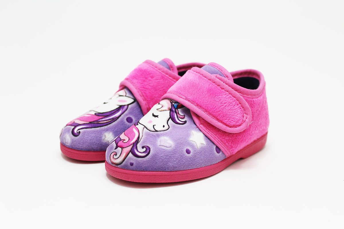 Zapatilla casa estampados niña unicornio - Imagen 2