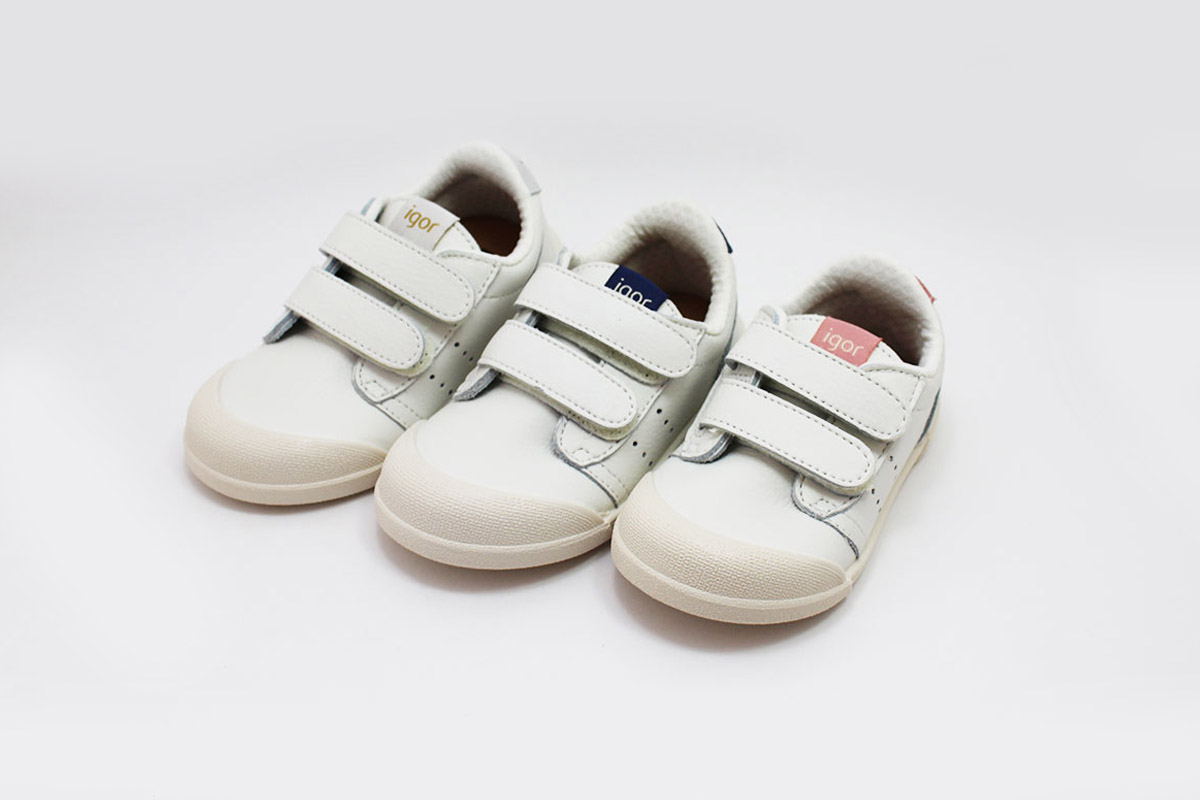 Zapatillas deportivas respetuosas blancas niños Igor