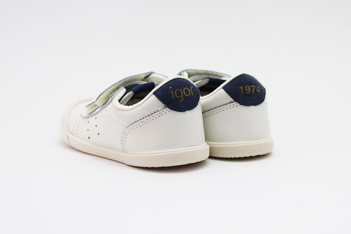 Zapatillas deportivas respetuosas blancas niños Igor - Imagen 7