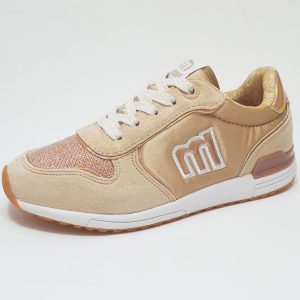 Zapatillas deportivas dorado sin cordones niñas