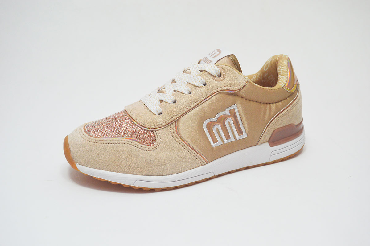Zapatillas deportivas dorado sin cordones niñas
