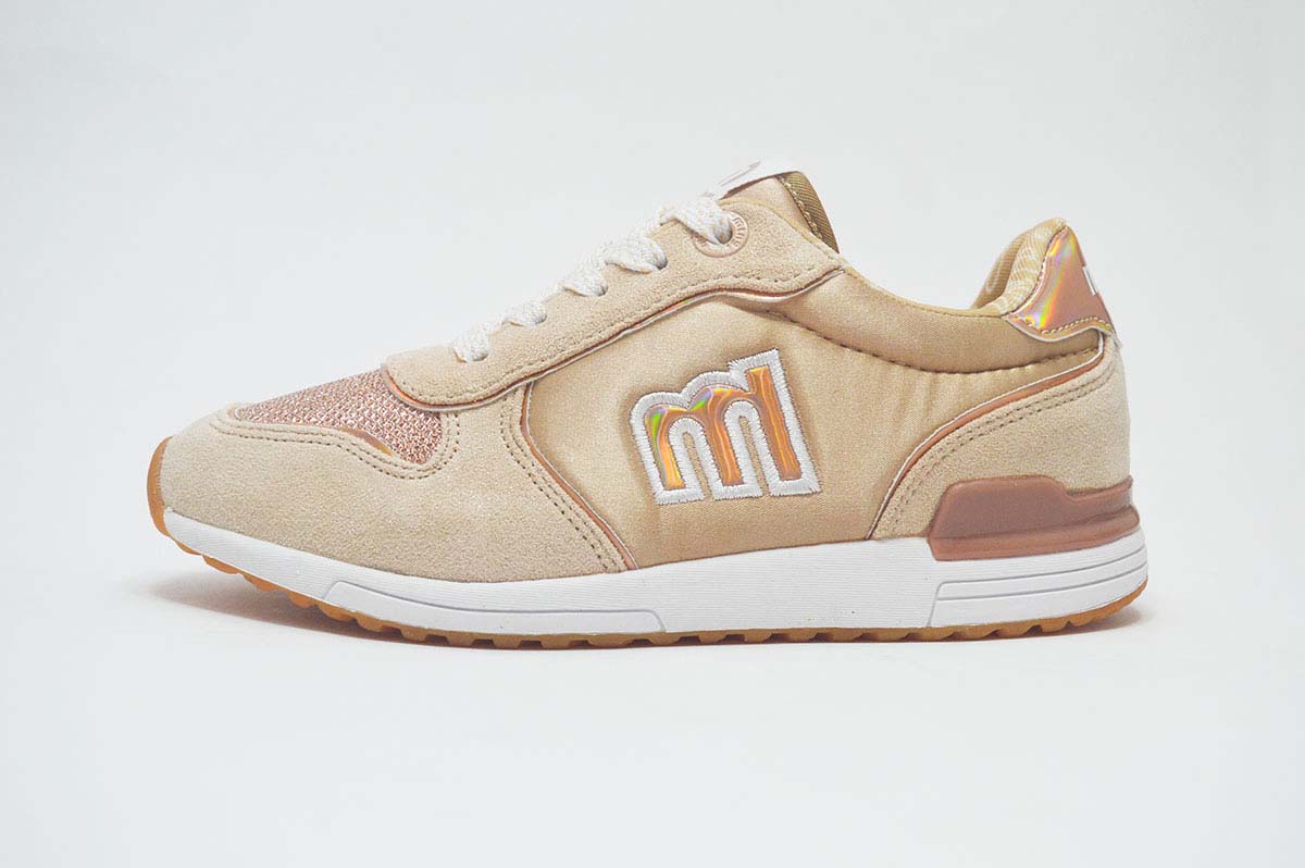 Zapatillas deportivas dorado sin cordones niñas - Imagen 3