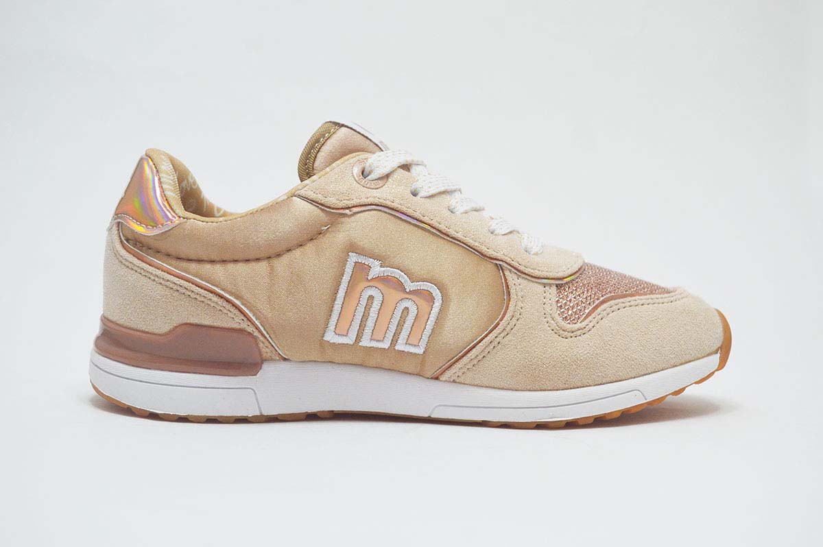 Zapatillas deportivas dorado sin cordones niñas - Imagen 4