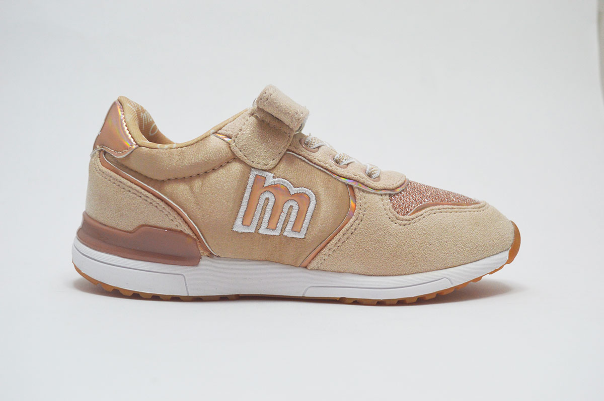 Zapatillas deportivas dorado sin cordones niñas - Imagen 4