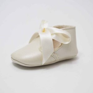 Bautizo niño nacarado beige