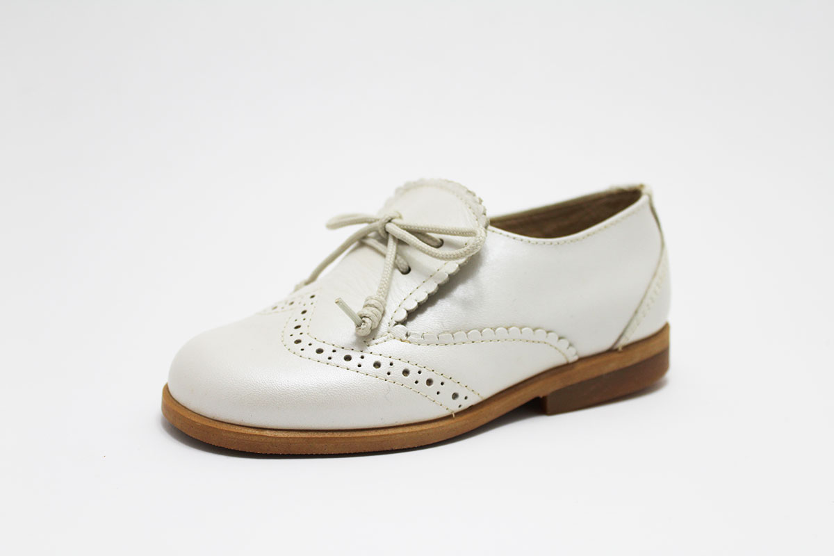 Zapato blucher arras beige niño - Imagen 3