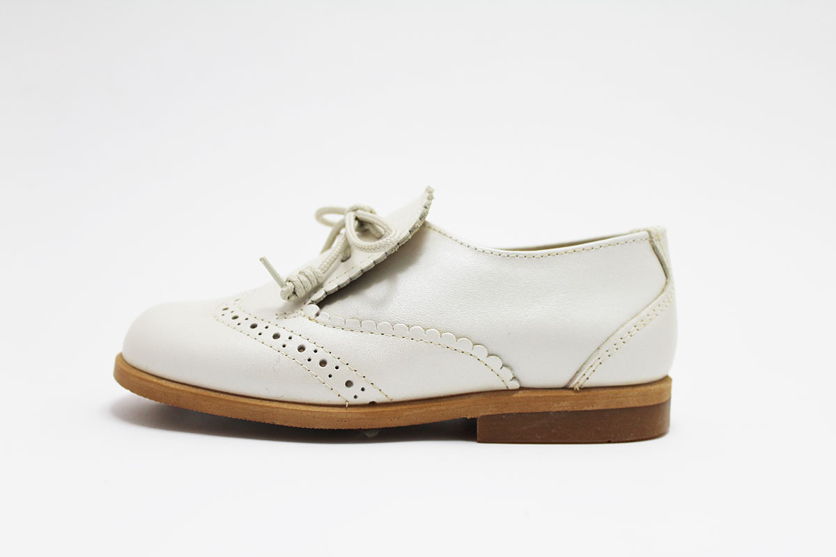 Zapato blucher arras beige niño - Imagen 5