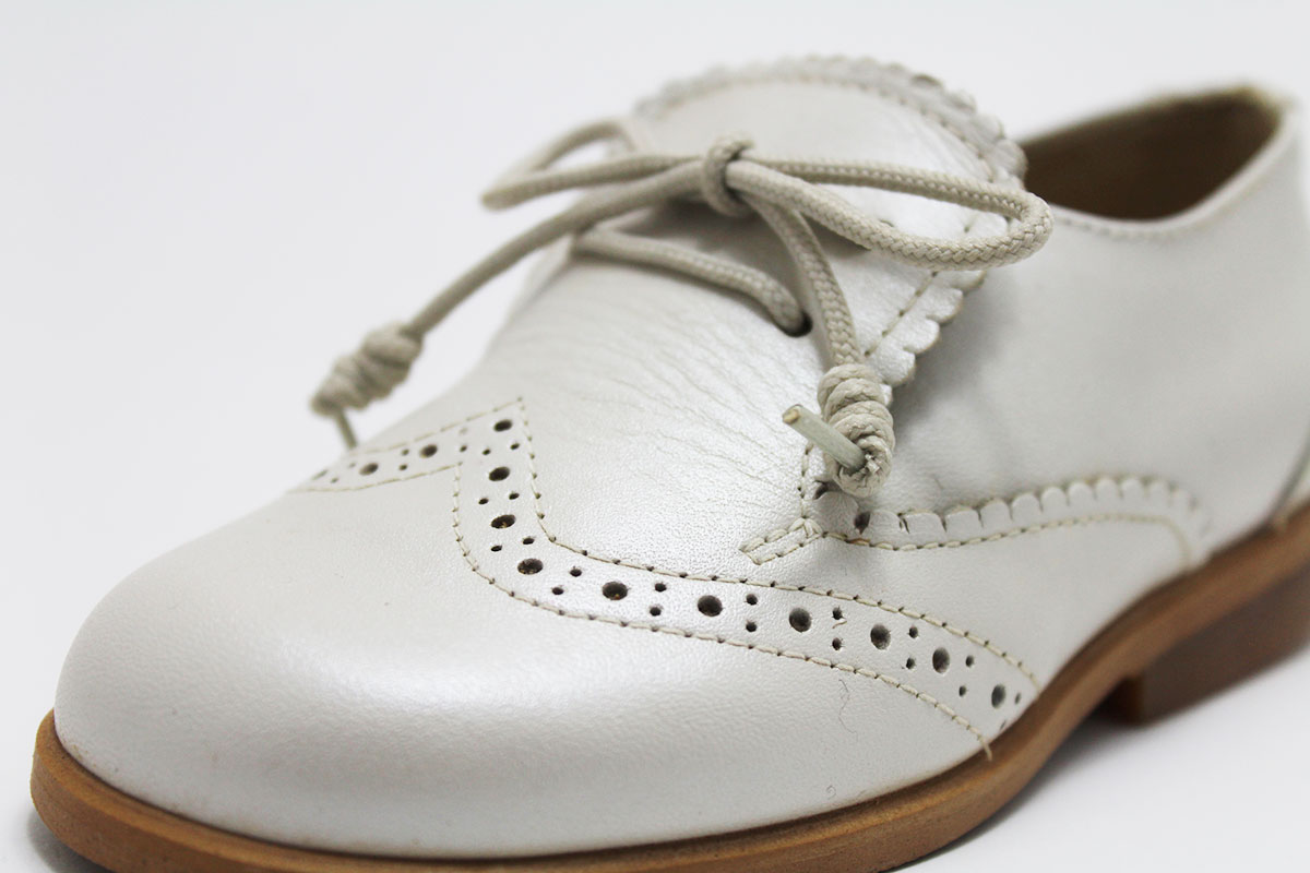Zapato blucher arras beige niño - Imagen 8