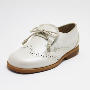 Zapato blucher arras beige niño