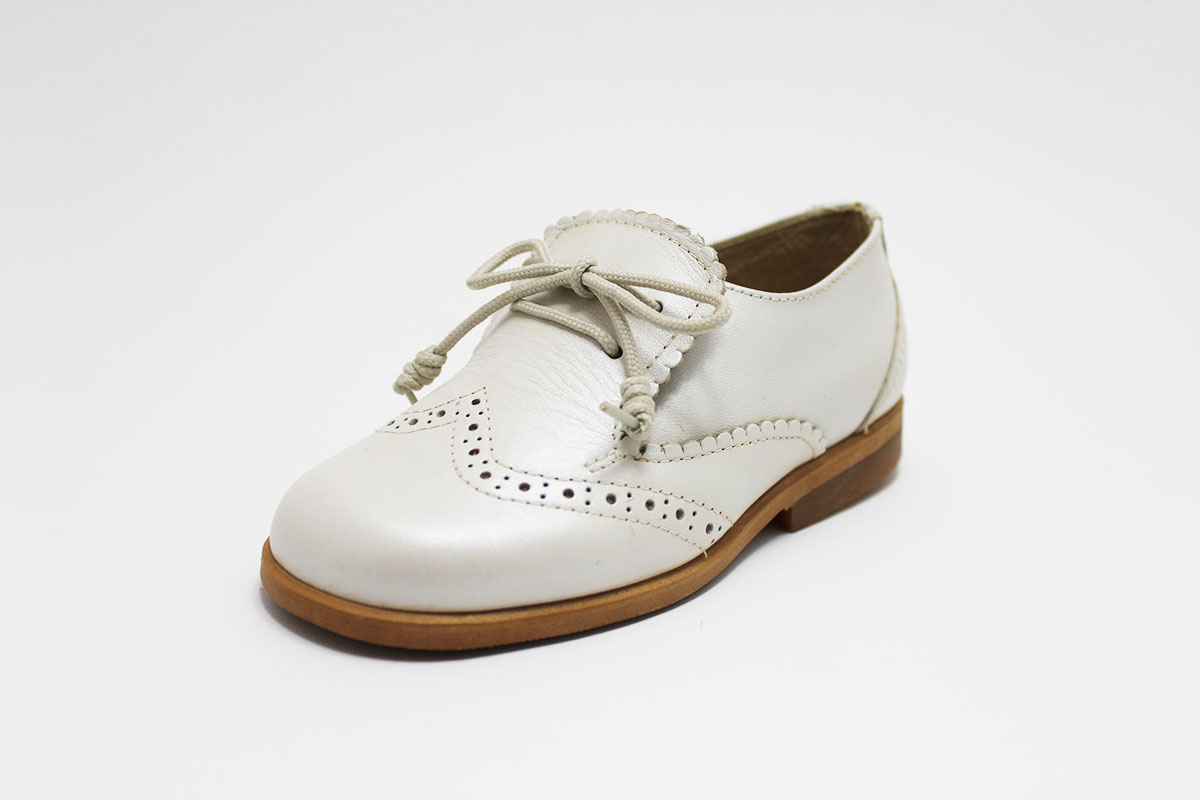 Zapato blucher arras beige niño - Imagen 4