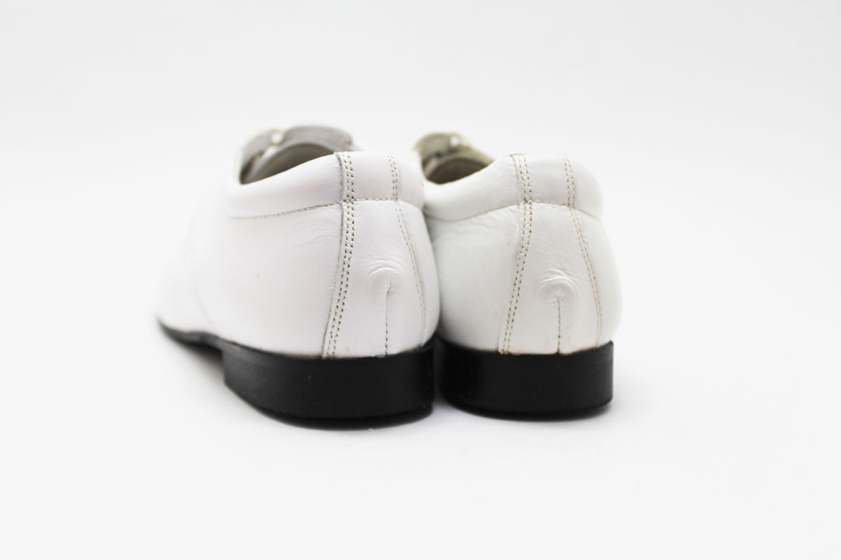 Zapato blanco cordones ceremonia niño - Imagen 5