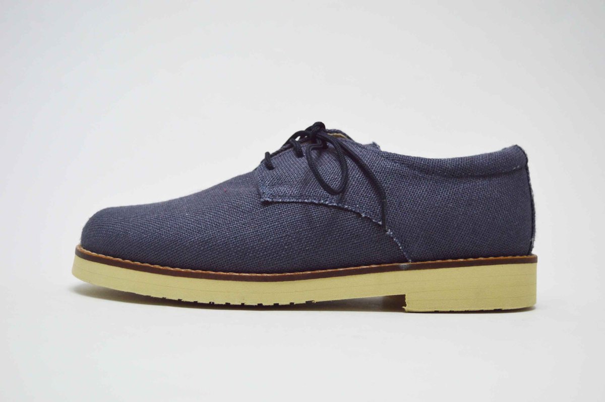Zapato blucher lino ceremonia niño suela gruesa - Imagen 4