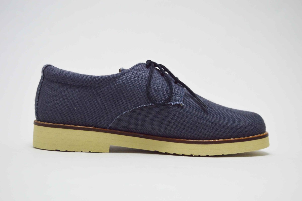 Zapato blucher lino ceremonia niño suela gruesa - Imagen 5