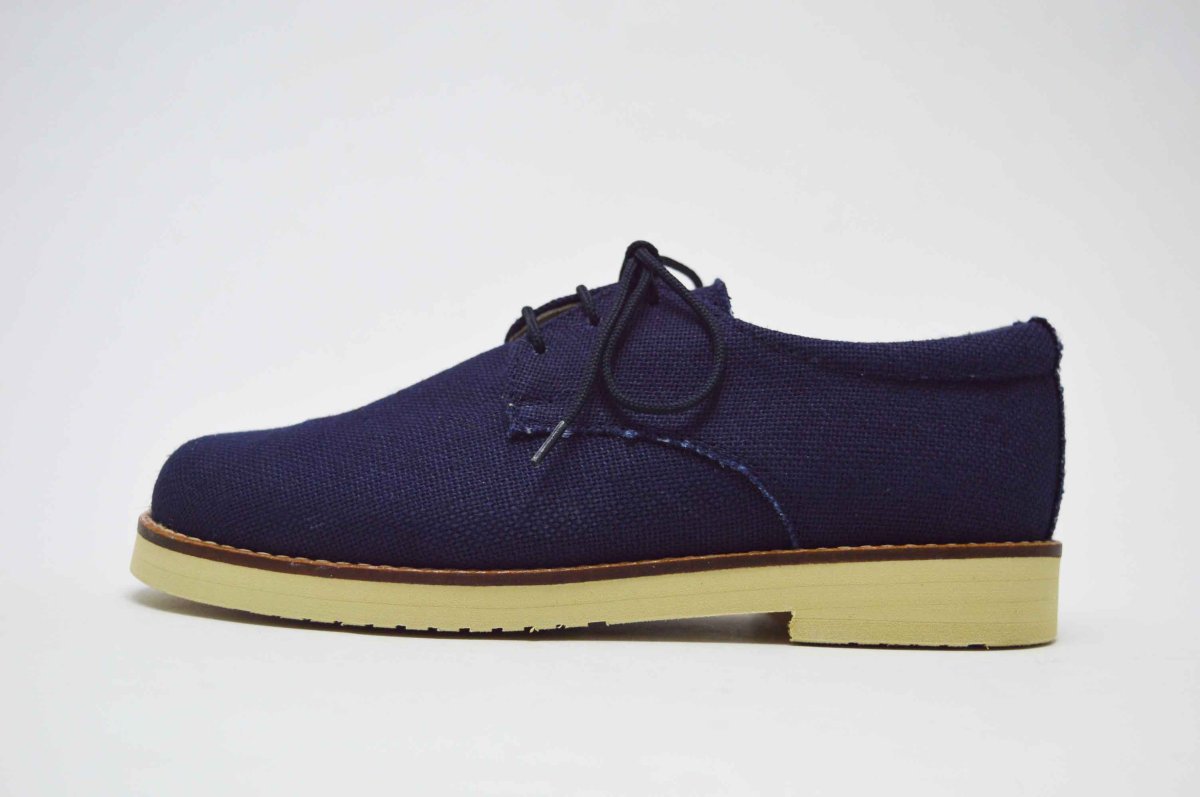 Zapato blucher lino ceremonia niño suela gruesa - Imagen 8
