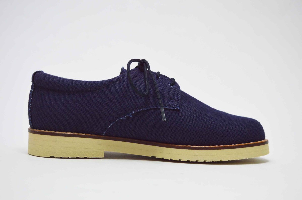 Zapato blucher lino ceremonia niño suela gruesa - Imagen 9