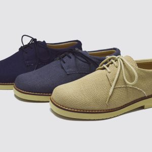 Zapato blucher lino ceremonia niño suela gruesa