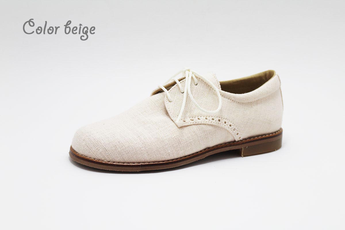 Zapato blucher lino comunión niño - Imagen 7
