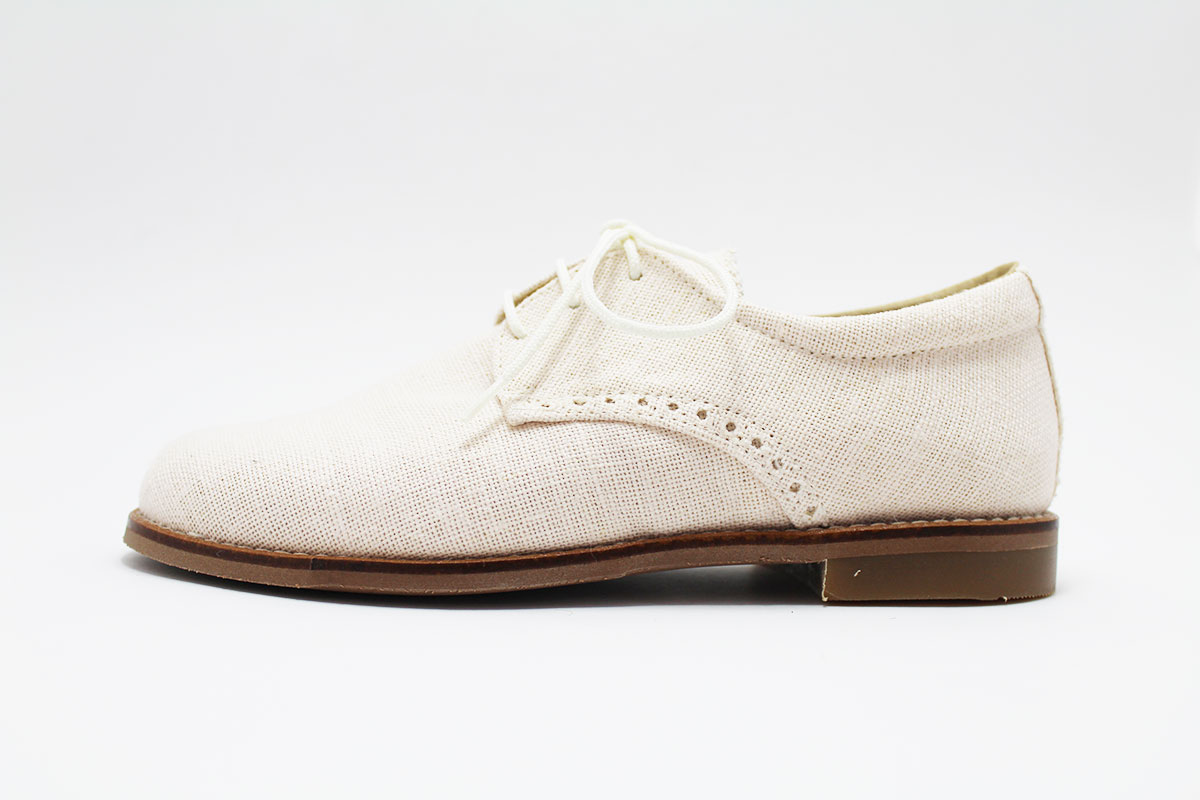 Zapato blucher lino comunión niño - Imagen 8
