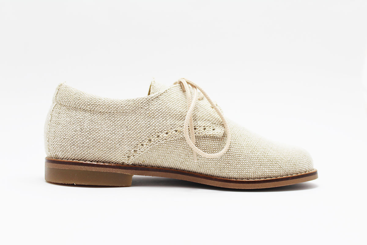 Zapato blucher lino comunión niño - Imagen 5