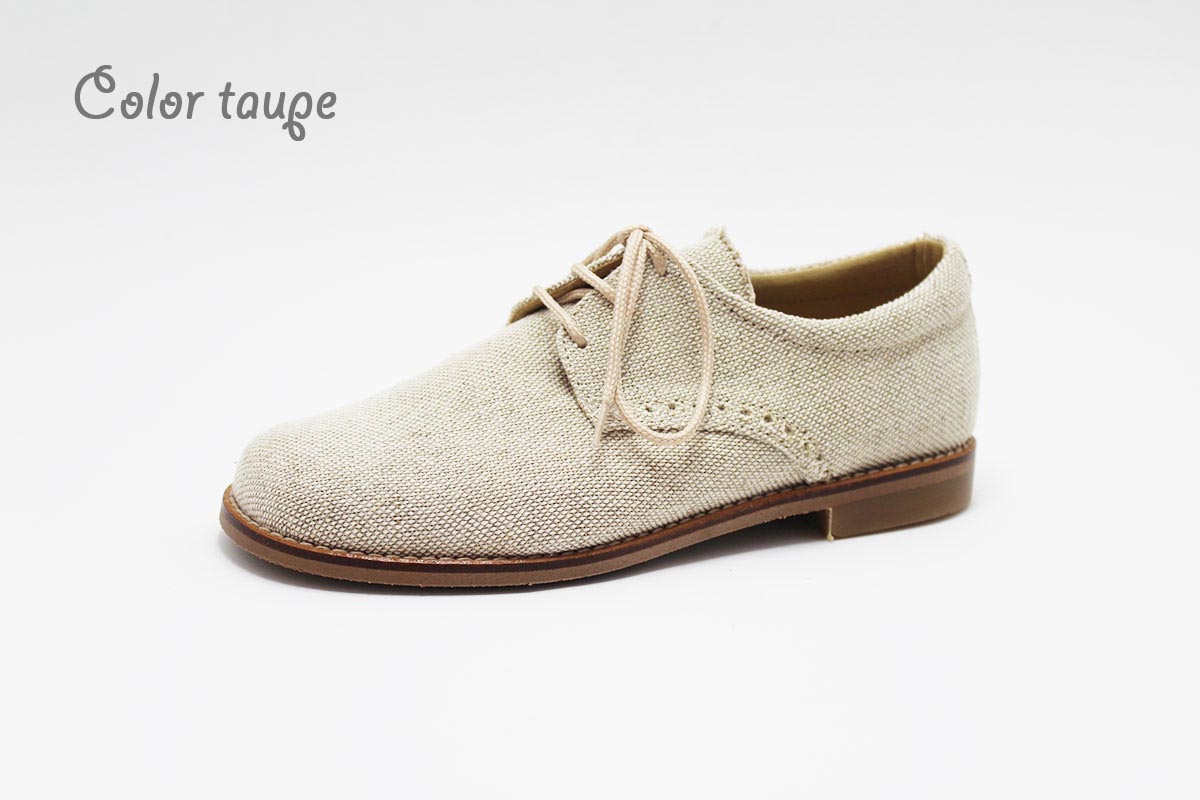 Zapato blucher lino comunión niño - Imagen 3