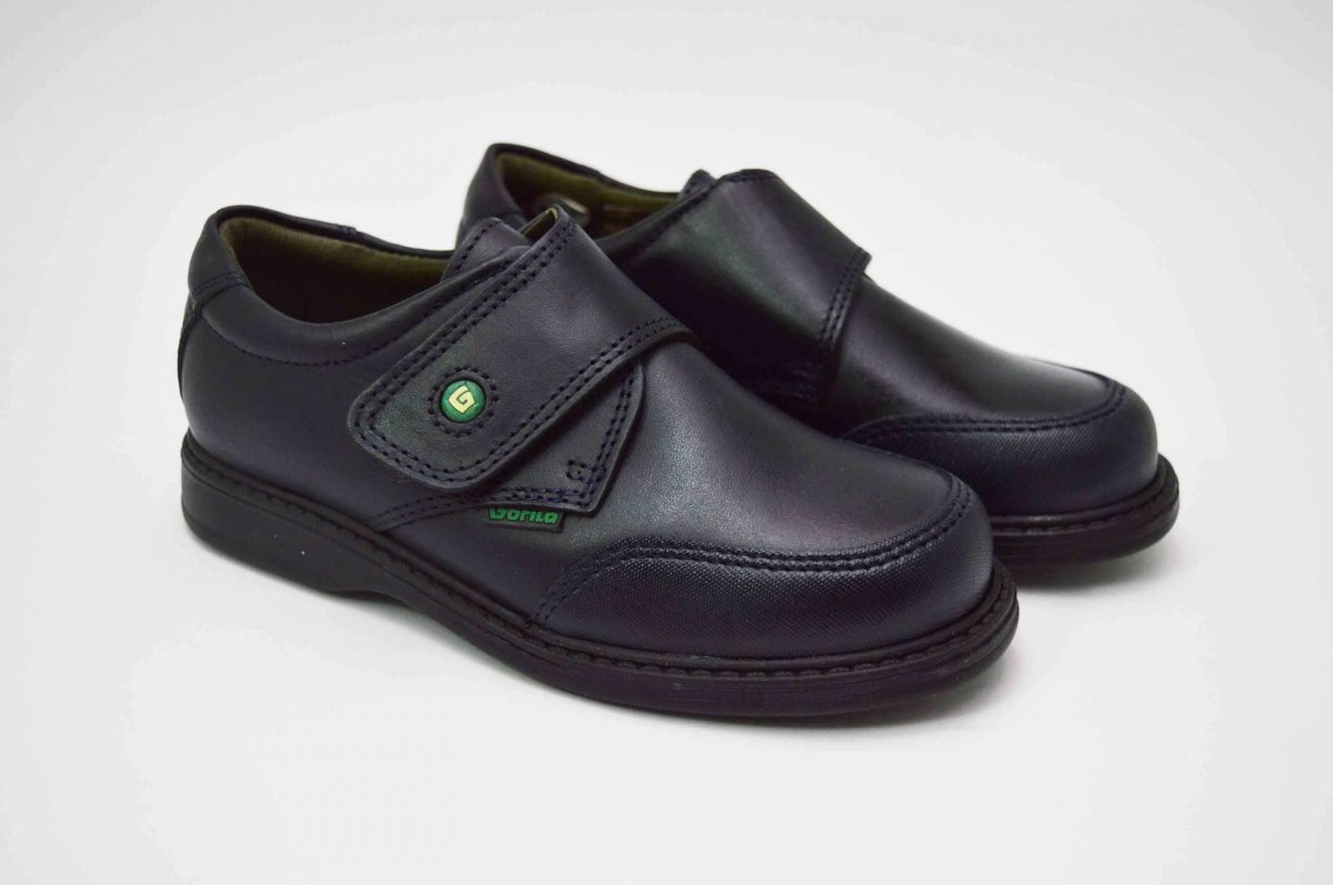 Zapato colegial azul puntera reforzada Gorila niño - Imagen 3