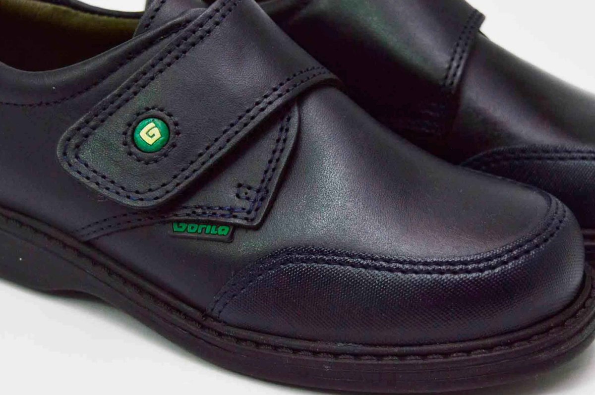 Zapato colegial azul puntera reforzada Gorila niño - Imagen 7