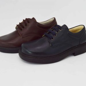 Zapato colegial con cordones niño