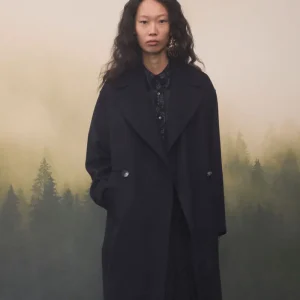 Abrigo de lana oversize