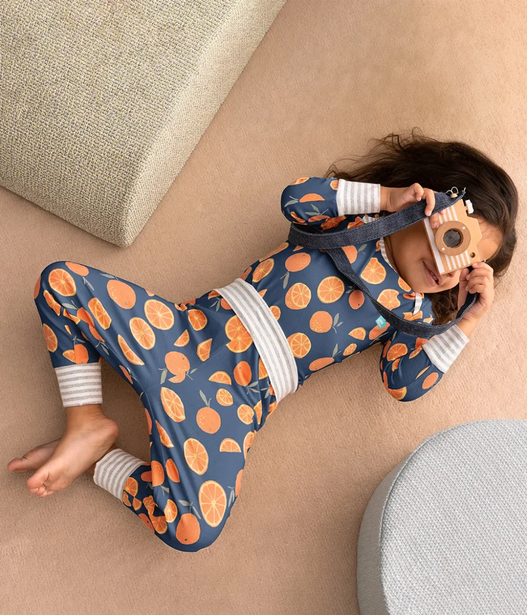 Conjunto de pijama para niños de manga larga de algodón denim Sweet Dreams - Imagen 2