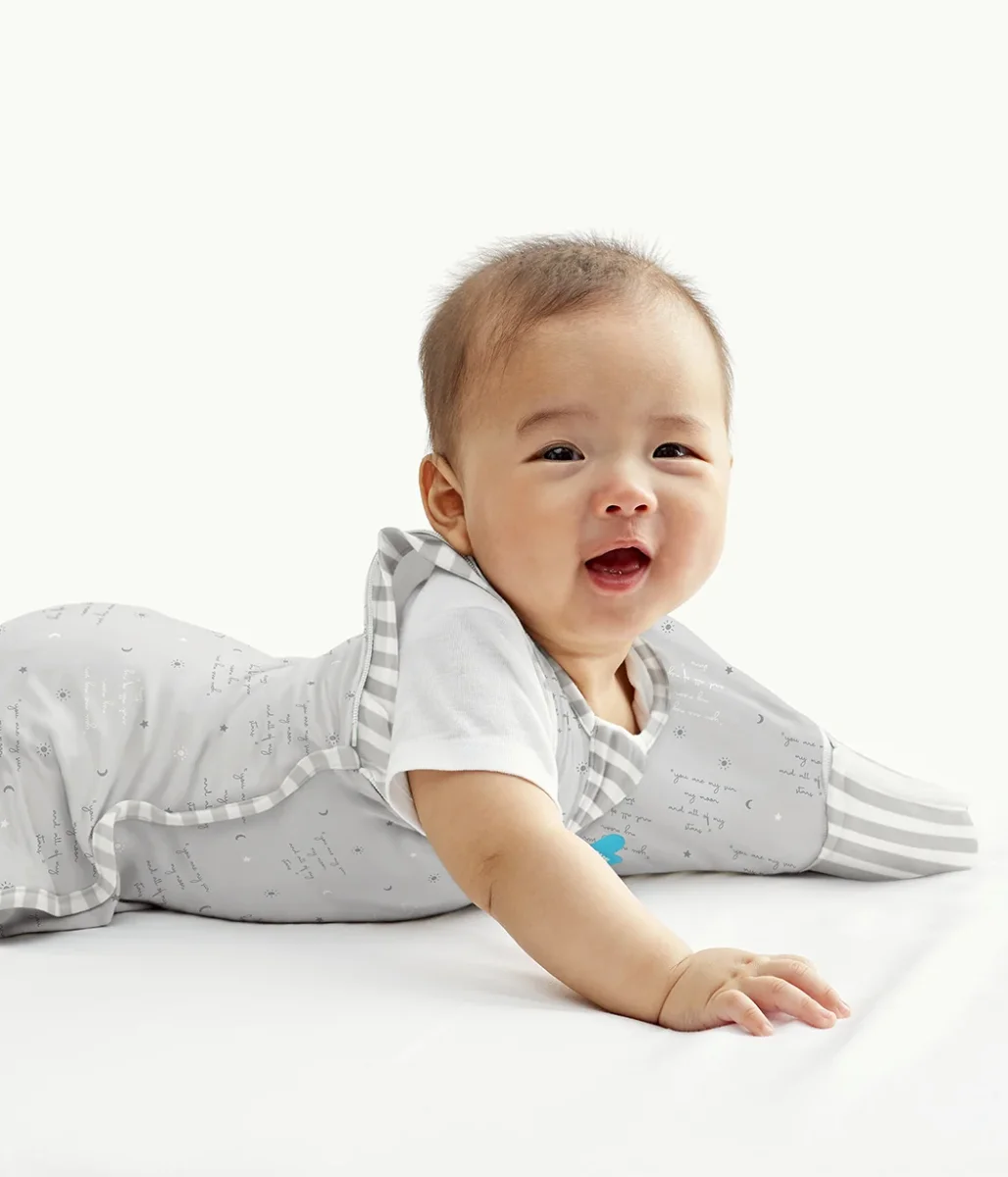 Swaddle Up™ Bolso de Transición 0.2 TOG Algodón Gris Eres Mi - Imagen 5