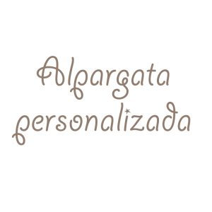 Alpargata personalizada