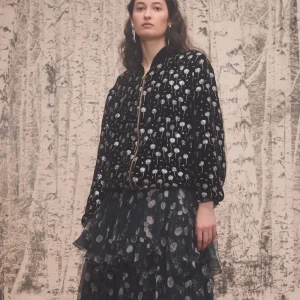 Cazadora bomber estampado