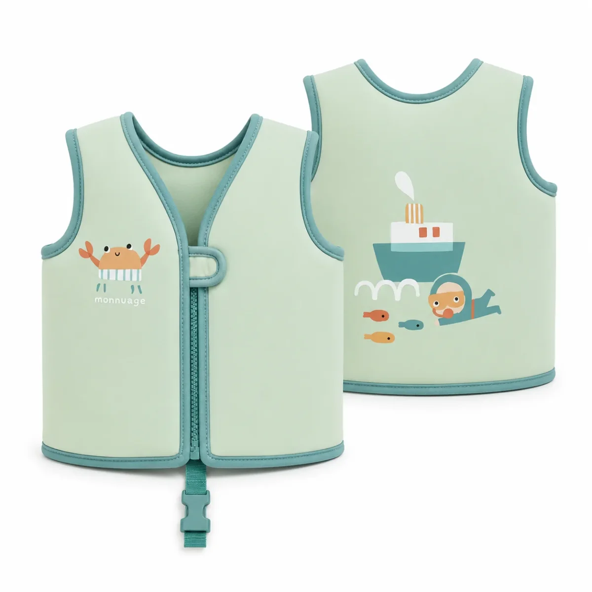 Chalecos Flotabilidad Menta Diver - MONNUAGE - Imagen 2