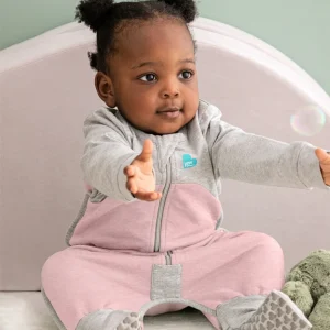 Pijama de dormir manga larga 1,5 TOG algodón orgánico Rosa
