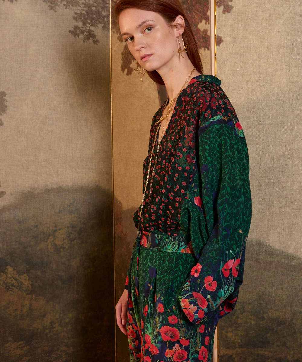 Blusa Amapolas Fluida - Imagen 5