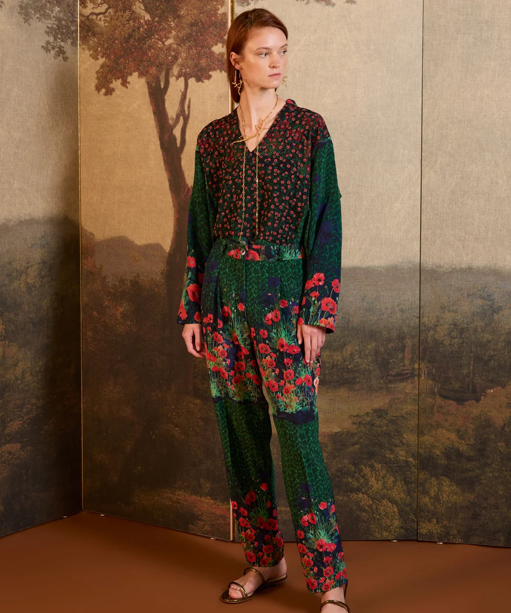 Blusa Amapolas Fluida - Imagen 3