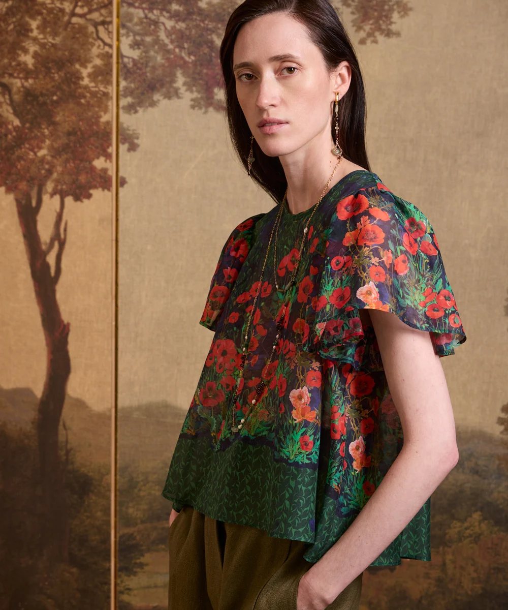 Blusa Amapolas Green - Imagen 4