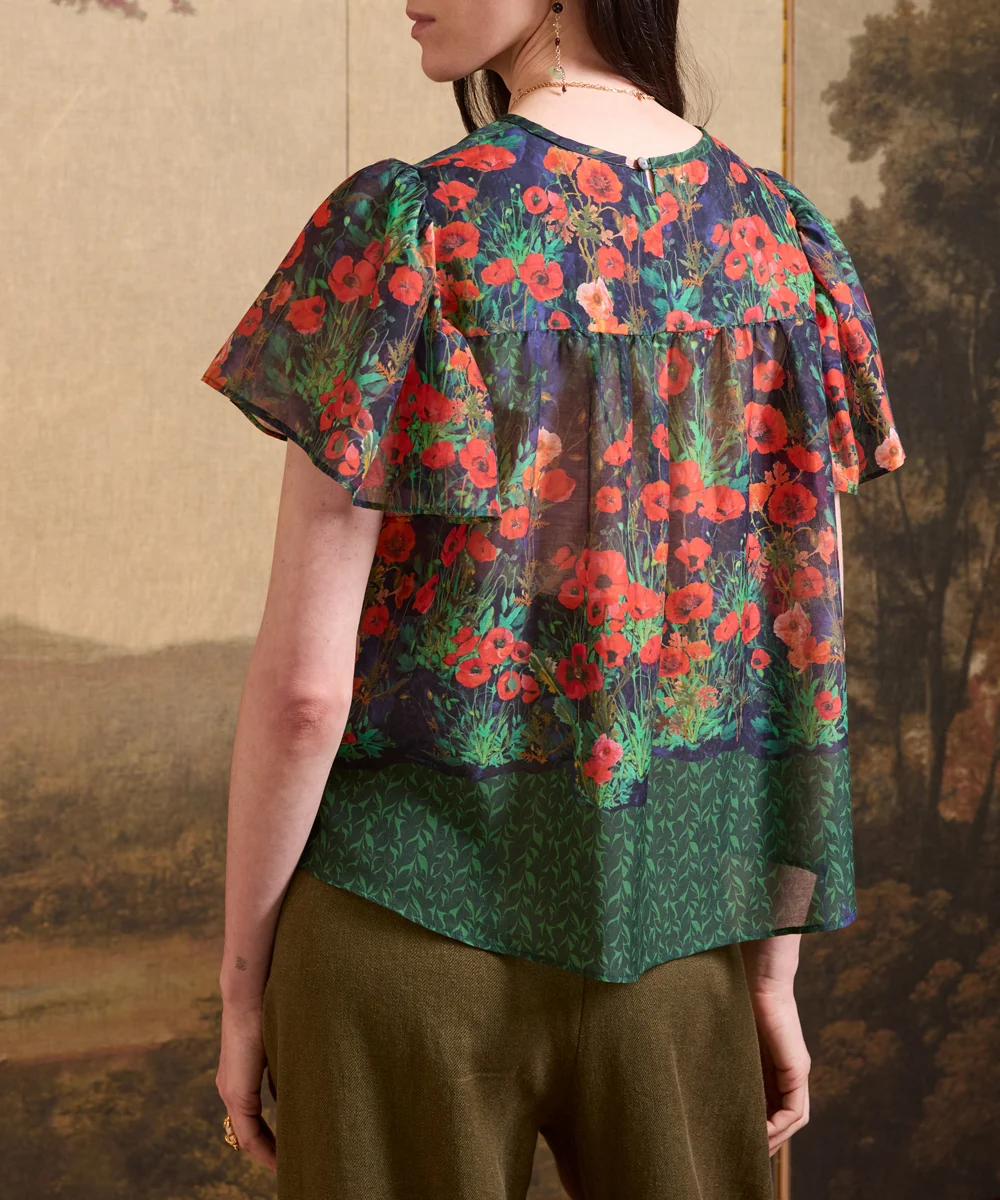 Blusa Amapolas Green - Imagen 3