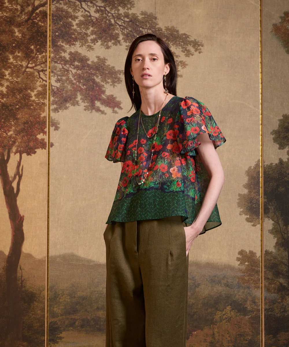 Blusa Amapolas Green
