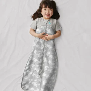 Saco de Dormir Manga Corta 1.5 TOG Algodón Orgánico Palomas Grises