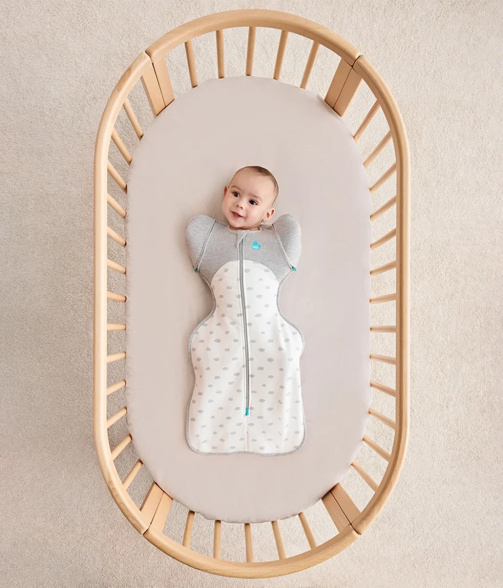 Swaddle Up™ Saco de Transición 1.5 TOG Algodón Fleece Blanco Mini Cloud - Imagen 5