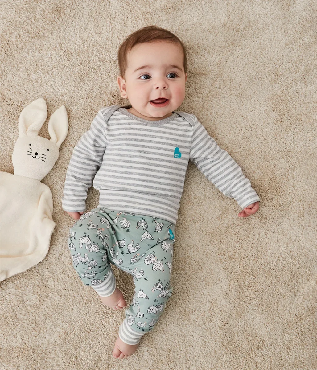 Leggings Algodón Oliva Chicken Run