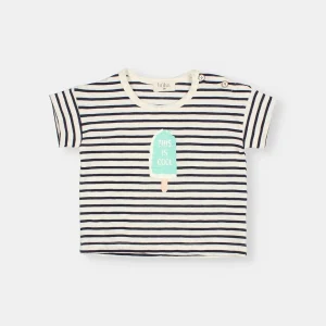 Camiseta de rayas con helado - Búho