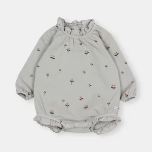 Pelele de pana con estampado de flores- BÚHO