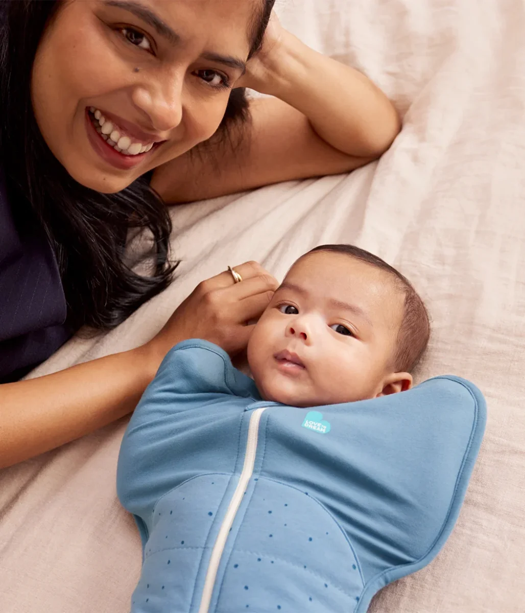 Swaddle Up™ Saco de arrullo 2.5 TOG Algodón Azul tormenta Guijarros - Imagen 9