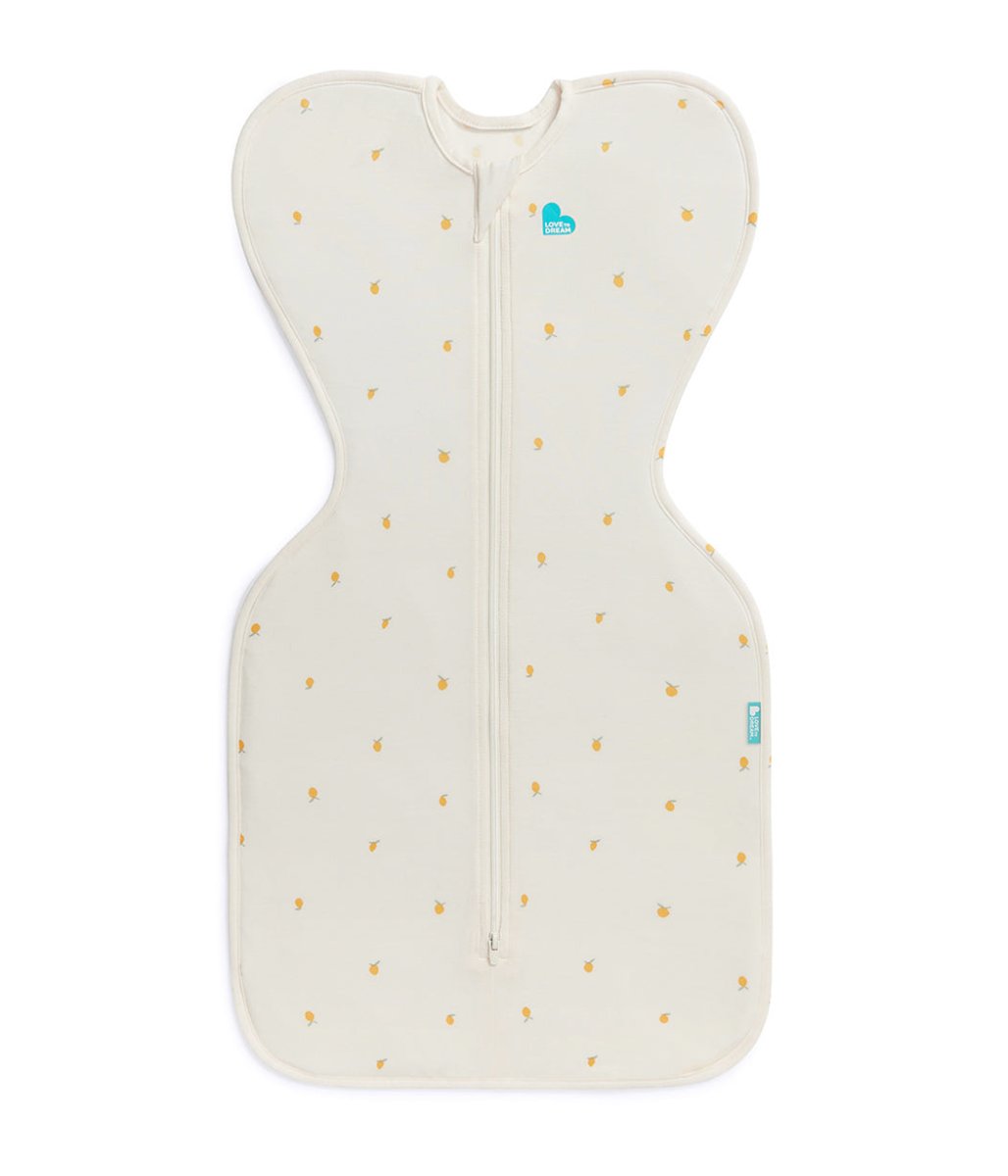 Swaddle Up™ Saco de Arrullo Viscosa de Bambú Crema Limones - Imagen 3