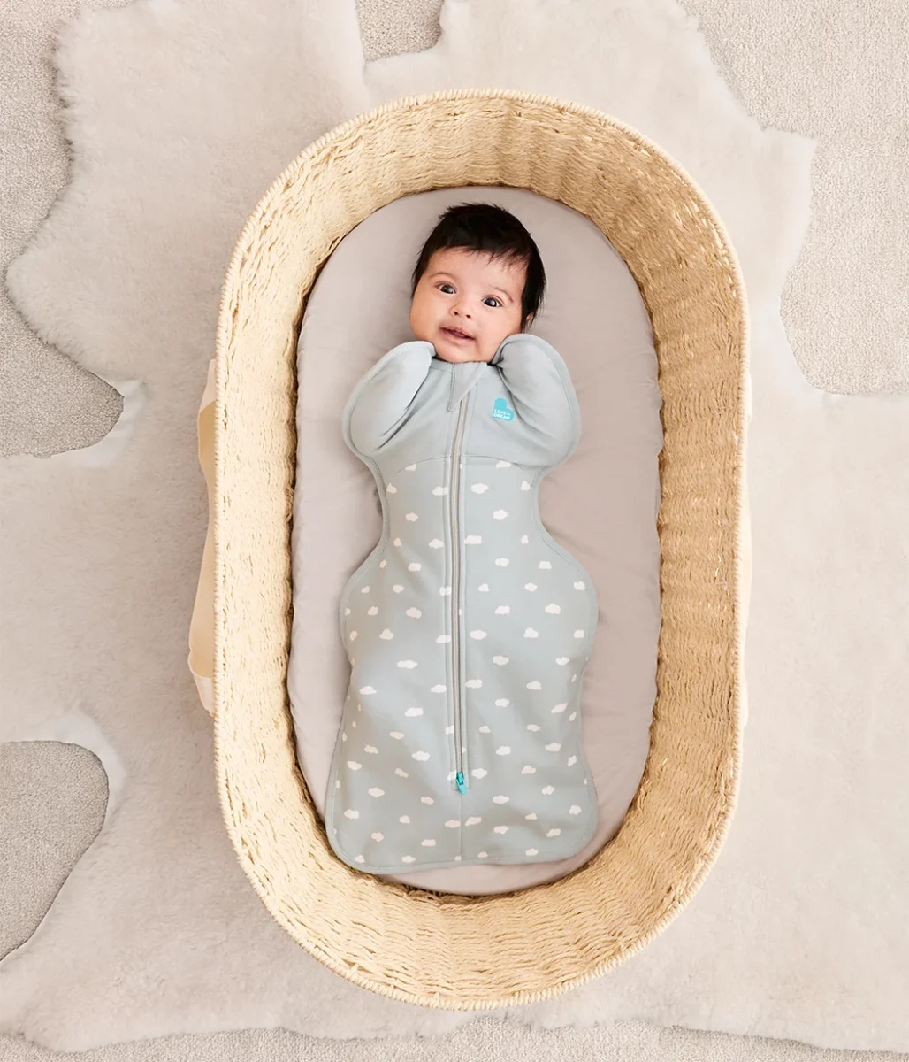 Swaddle Up™ 1.5 TOG Algodón Oliva Claro Mini Nube - Imagen 2